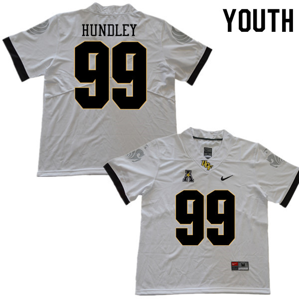 Youth #99 Anthony Hundley UCF Knights College Football Jerseys Sale-White - Click Image to Close